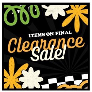 Final clearance items